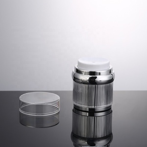 Sang trọng mảnh hình tròn bao bì mỹ phẩm 15G/30g/50g Acrylic không có không khí bơm kem Jar với nắp rõ ràng - Product Image 3