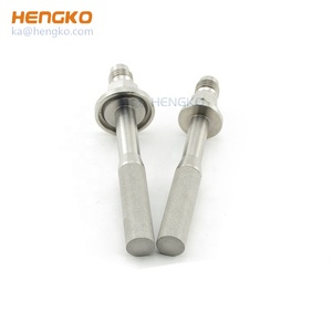 Đá tạo bọt khí bằng thép không gỉ xốp nung kết HENGKO 0.2 5 40 Micron dùng cho Ozone H2 O2 CO2 N2O NH3 <span class=keywords><strong>Argon</strong></span> - Product Image 2