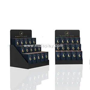 Custom color contact lenses display false eyelash display stand for cosmetic makeup store