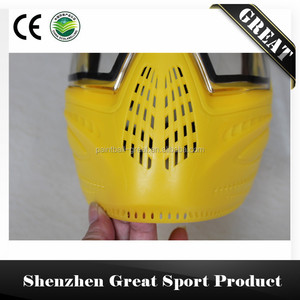 Équipement de Paintball jaune Anti-buée Double teinture thermique lentille <span class=keywords><strong>I4</strong></span> <span class=keywords><strong>masque</strong></span> de Paintball intégral - Product Image 3