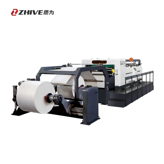 ZHIVE เซอร์โวกระดาษอัตโนมัติความเร็วสูงเครื่องตัดกระดาษอุตสาหกรรมผู้ผลิตในประเทศจีน