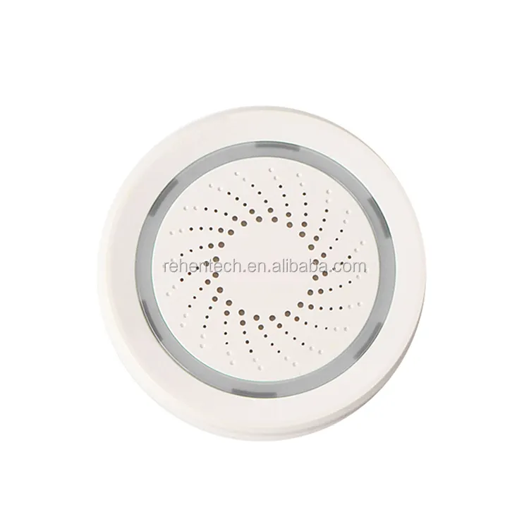 WiFi Tuya Smart Sensor 100 dB Siren Alarm Sensor Wireless Battery Powered Siren AlarmためHome Office Hotel Security System