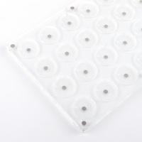 Palette de maquillage transparente personnalisée en acrylique pour fards à paupières, présentoir pour fards à paupières