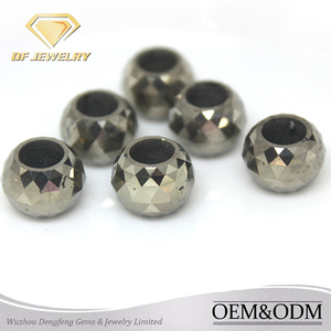 Ronda Facetas de Piedra semipreciosa Natural <span class=keywords><strong>Pirita</strong></span> Cuentas - Product Image 1