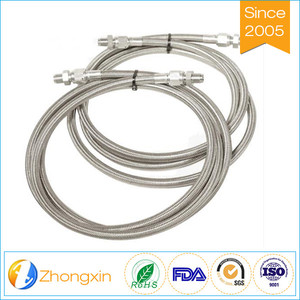 Material de acero inoxidable de montaje con 316 <span class=keywords><strong>SS</strong></span> trenzado Teflon ptfe manguera de plástico, conexión de <span class=keywords><strong>la</strong></span> manguera ptfe - Product Image 4