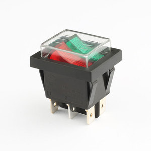 Yongxing haute qualité KCD1 verrouillage momentané 16A 250VAC <span class=keywords><strong>Double</strong></span> jet interrupteur <span class=keywords><strong>à</strong></span> <span class=keywords><strong>bascule</strong></span> étanche - Product Image 1
