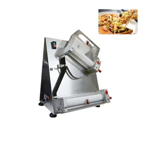 forming machine pizza Suppliers-15 inch Elektrische Pizza Deeg Persmachine Voor Rolling Afronding Deeg