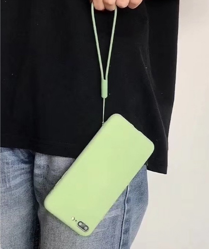 Silicone Mobile Phone Lanyard with Card Pocket Smartphones Neck Phone Holder Image 3