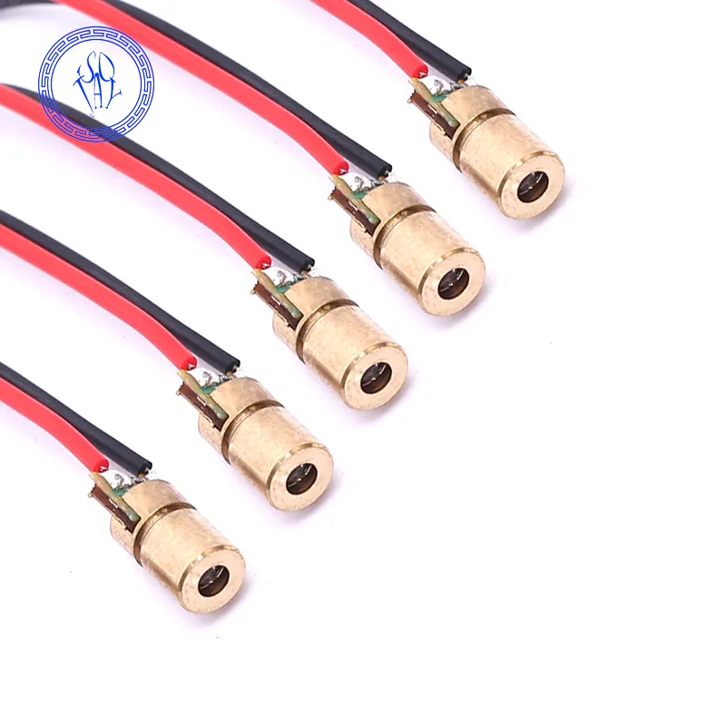 Small Size 3-5v Red Dot 650nm Diode Modules 5mw Laser Power