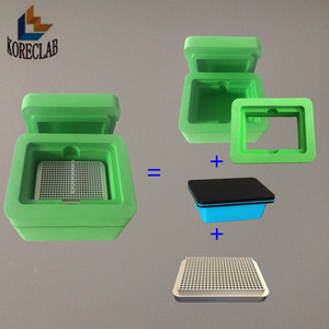 384 bien 0.2 ml PCR microtubo utilizado con pila collar coolstore de Cryocore hielo enfriamiento de microtubo estación crio caja - Product Image 2
