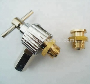 ขายร้อนปุ่มประเภทหัวจาระบี coupler โครเมียมชุบ - Product Image 2