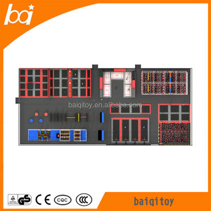 Parque de Trampolines Interior para Niños a Bajo Precio, Cama <span class=keywords><strong>El</strong></span>ástica, Foso de Espuma y Circuito de Obstáculos Estilo <span class=keywords><strong>Ninja</strong></span> Warrior <span class=keywords><strong>Americano</strong></span> - Product Image 6