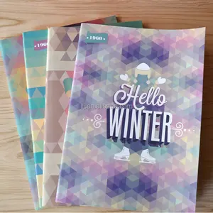 Caderno personalizado de diário, material escolar, artigos de papelaria flor impressão caderno de papel