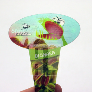 Vénus personnalisé impression 3D Flytrap étiquette de carte imprimée dimensionnelle étiquette lenticulaire pour pépinière - Product Image 4