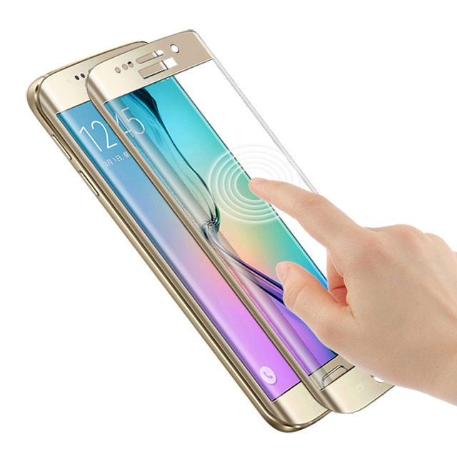 Cell Phone FULL Glue 0.33mm 3d Full Cover Curved Smartphone Tempered Glass Screen Protector for samsung S6/s7/s7 Edge