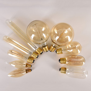 Décoratif vintage edison <span class=keywords><strong>ampoule</strong></span> ambre/clair edison <span class=keywords><strong>ampoule</strong></span> ST64 A19 T45 G80 de tungstène chaîne lumière vintage - Product Image 1
