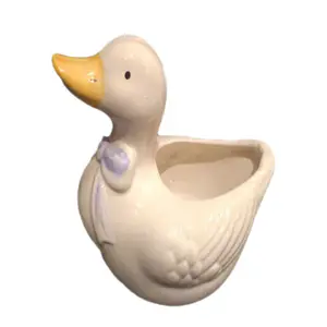 Customized hot sale new arrival luxury home decorative duck shaped ceramic fruit vase