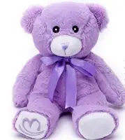 Chất lượng cao sang trọng hoa oải hương bông teddy gấu bông gấu đồ chơi tím teddy bear