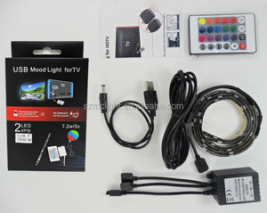 HDTV Alimenté Par USB <span class=keywords><strong>TV</strong></span> <span class=keywords><strong>Rétroéclairage</strong></span> Home Cinéma Accent <span class=keywords><strong>Kit</strong></span> d'éclairage Avec Télécommande - Product Image 1