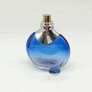 High Quality 110ミリリットルBig Glass Perfume BottlesとSprayer Atomizer Stylish Wine Bottles Shape Colored Fragrance Bottle