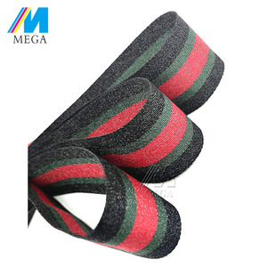 Nhà Máy Bán Polyester Twill Vải Màu Sắc Hỗn Hợp Sọc Dệt Sáng Bạc Kim Loại Túi <span class=keywords><strong>Ribbon</strong></span> - Product Image 4