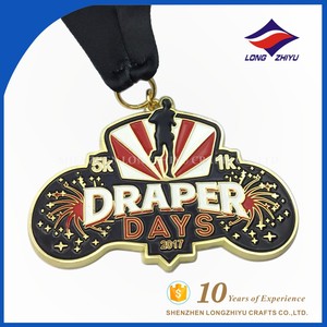 China fabricante promoción recuerdo personalizado jogging run medalla de oro - Product Image 1