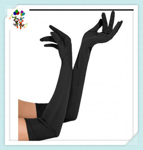 Robe fantaisie pour fille adulte, couleur noire, gants en Satin courts à longs, <span class=keywords><strong>Sexy</strong></span>, HPC-2464 - Product Image 5