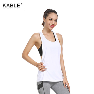 Venta al por mayor barata <span class=keywords><strong>de</strong></span> Diseño <span class=keywords><strong>de</strong></span> Moda Ropa <span class=keywords><strong>de</strong></span> gimnasio sin espalda Sexy Yoga camiseta sin mangas para las señoras - Product Image 3
