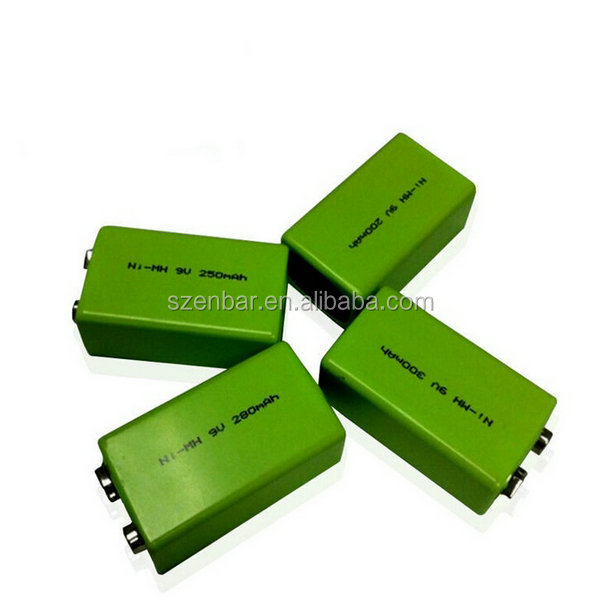 Enbar NIMH 9V 120mAh Rechargeable Nimh Battery for Wireless Meter Reading