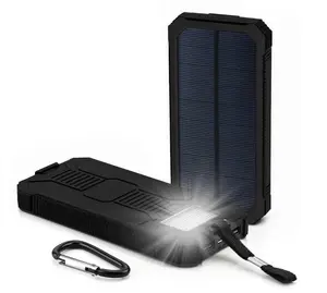 Water Resist Solar Power Bank Waterproof Solar Power Bank Charger Solar Power Bank