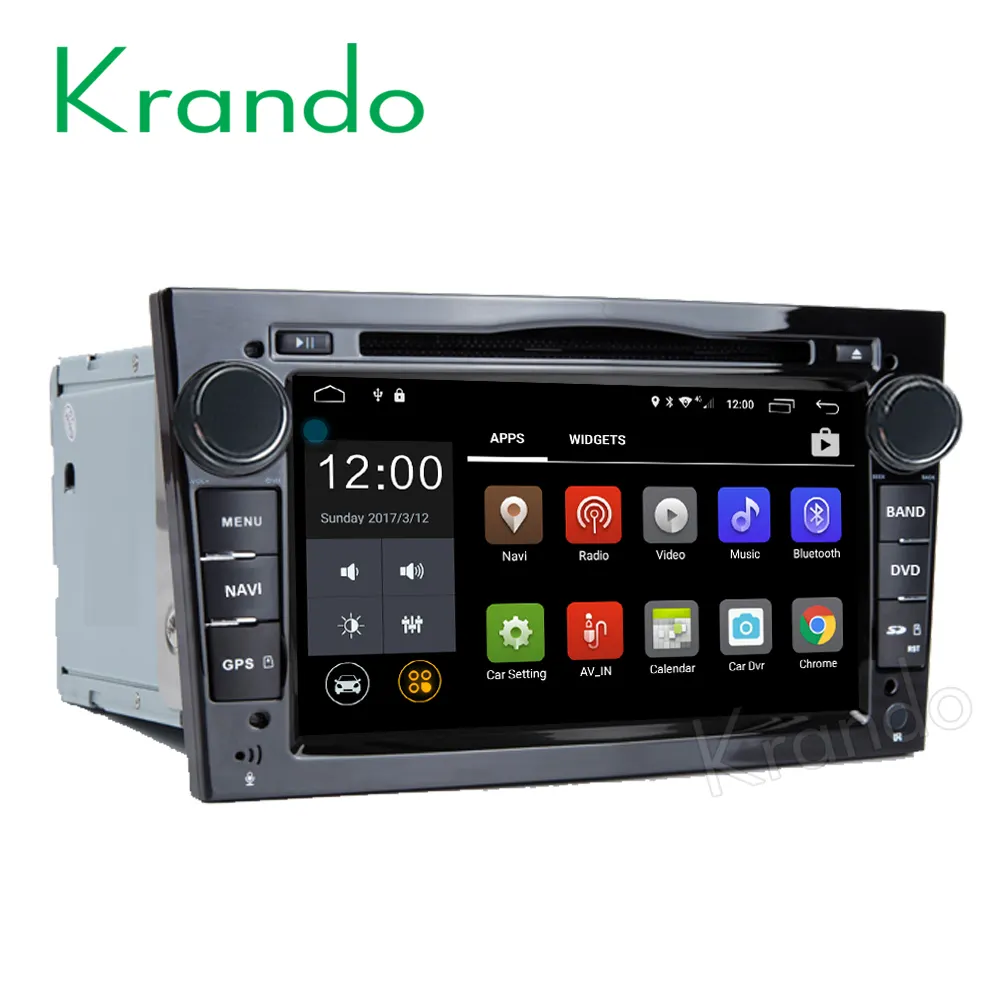 Krando kit multimídia automotivo, android 8.1, 7 ", dvd player, para opel, astra/vectra/zafira, sistema de navegação gps wifi bt 4g KD-OU701