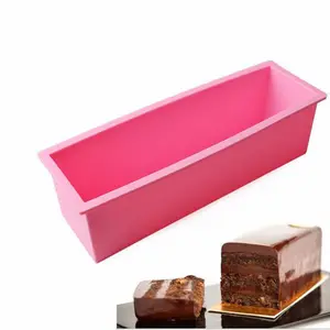 Khuôn Xà Phòng Silicon 1200Ml Bánh Hình Chữ Nhật 3D Bánh Mì Loaf Chocolate Khuôn Dụng Cụ Làm Xà Phòng