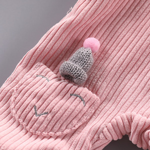Abbigliamento Invernale all'Ingrosso, Tutina a Maniche Lunghe per Neonati in Tinta Unita con Spedizione Gratuita - Product Image 4