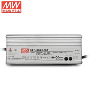 Meanwell-fuente de alimentación LED de alta potencia, 300W-320W, 36V, HLG-320H-36A Controlador LED Original