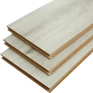 Anti-scratch Waterproof Wood Grain Textured Laminated Flooring 8mm 12mm