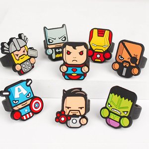 ZJ-01 silicio <span class=keywords><strong>Batman</strong></span> <span class=keywords><strong>Superman</strong></span> anime niños anillo del dedo diseño - Product Image 2