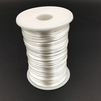 Cordon en soie, cordon avec nœud chinois, 1 m, 2mm