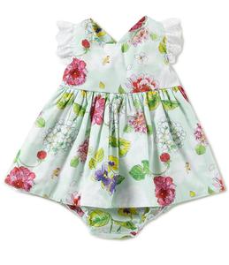 Wholesale China boutique children clothing kids clothes sets floral baby girls party dress design - Product Image 2