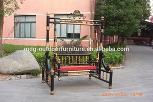 Novo design fundido de alumínio nobre móveis pátio balanço cadeira conjunto de balanço ao ar livre - Product Image 3