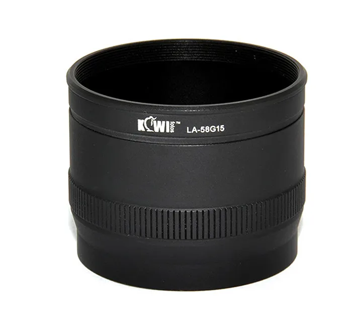 Bộ chuyển đổi ống kính Kiwifotos 58g15 bộ cung cấp 58 mét gắn máy ảnh kỹ thuật số cho Canon PowerShot G15