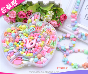 Wholesale Acrylic <strong>Beads</strong> Children's <strong>Beads</strong> Jewellery Set Educational Craft <strong>Kit</strong> for Kids - Product Image 2