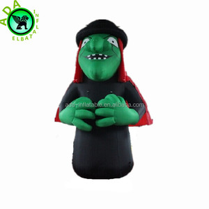 Modelo inflable de bruja verde terrible para decoración de noche de Halloween ST669 - Product Image 1