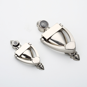 Defender la <span class=keywords><strong>seguridad</strong></span> <span class=keywords><strong>de</strong></span> aleación <span class=keywords><strong>de</strong></span> Zinc <span class=keywords><strong>de</strong></span> Deluxe aldaba <span class=keywords><strong>de</strong></span> puerta satinado cepillado níquel - Product Image 2