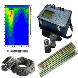 Équipement géophysique 3d équipement de géo-résistivité équipement de sondage de polarisation induite équipement de géo-résistivité pour les eaux souterraines