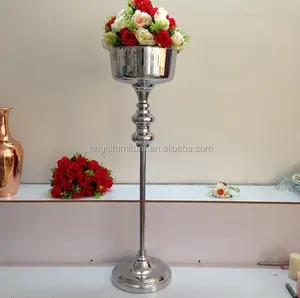 थोक लंबे शादी धातु Centerpiece Vases