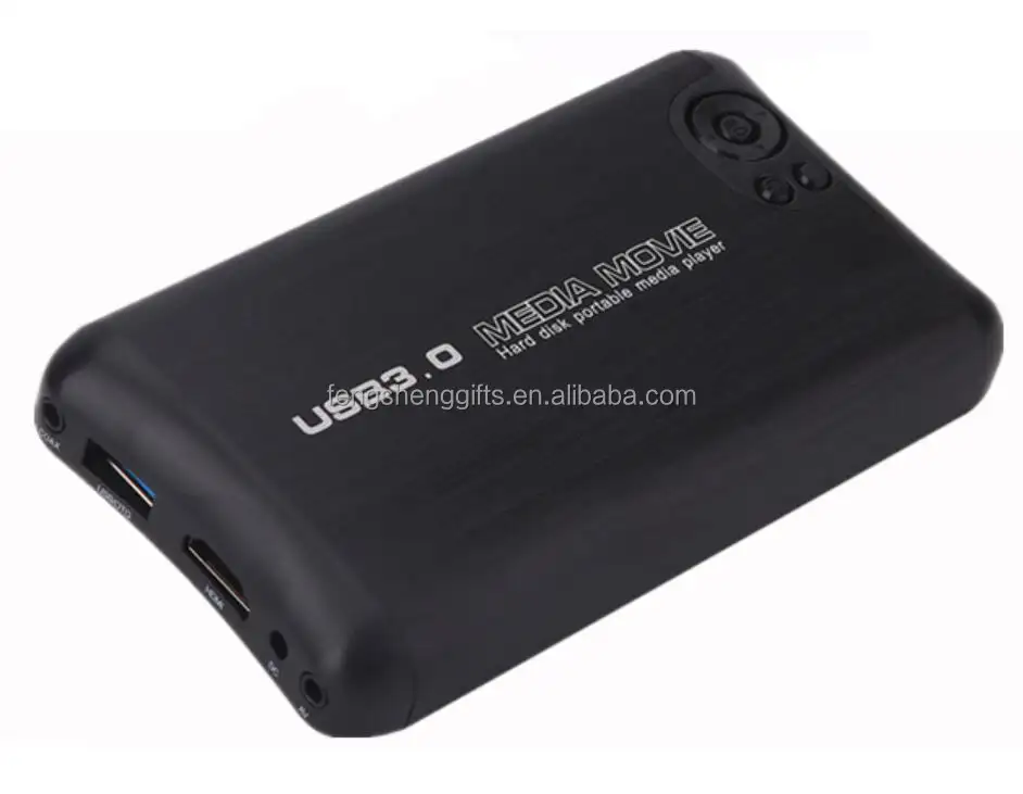 חם 2.5 "דיסק קשיח מולטימדיה HDD Media Player תמיכת 2TB USB3.0 1080P מדיה וידאו MP3 MP4 פרסום נגן