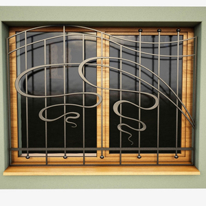 Simple Modern <strong>Security</strong> Iron Window Grill Design Wrought windows <strong>Bars</strong> - Product Image 2