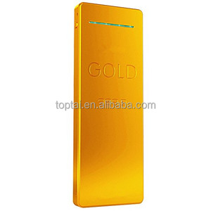 Batería de polímero de litio Gold Bar de 10000 mAh, batería externa ultradelgada y portátil, logotipo de marca personalizado - Product Image 4