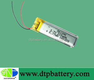 302535 0.925wh 3,7 V lithium rechargeable Li-Po battery 250 mAh - Product Image 3