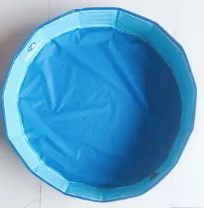 foldable portable PVC plastic pet puppy dog wash basin swimming pool